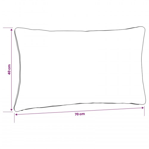 Rygpude PUTTEN - sandfarvet 70 x 40 x 15 cm