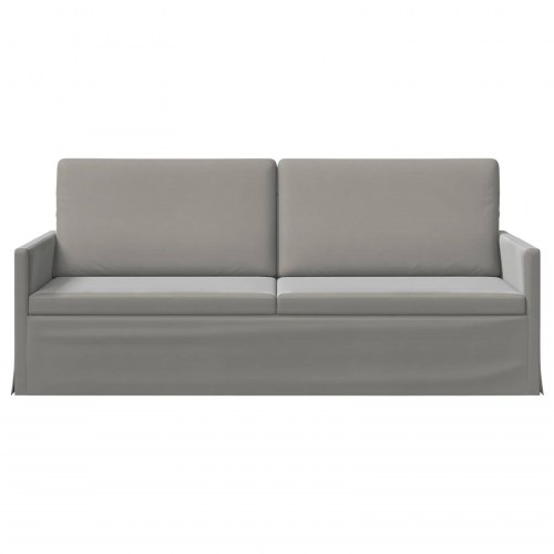 3-personers sofa lysegrå 190 x 81 x 82 cm - velour
