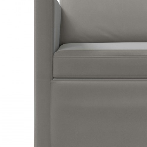 3-personers sofa lysegrå 190 x 81 x 82 cm - velour