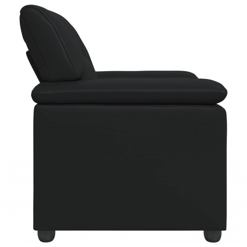 1-personers sofa i kunstlæder - sort 91 x 85 x 93 cm