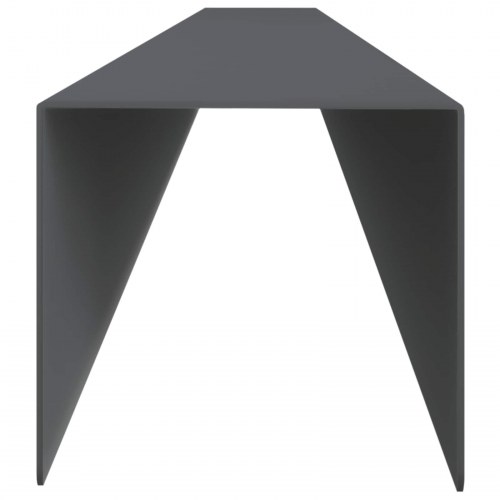 Dækprofil til havekant 2 stk. 100 x 6 x 5 cm - antracit