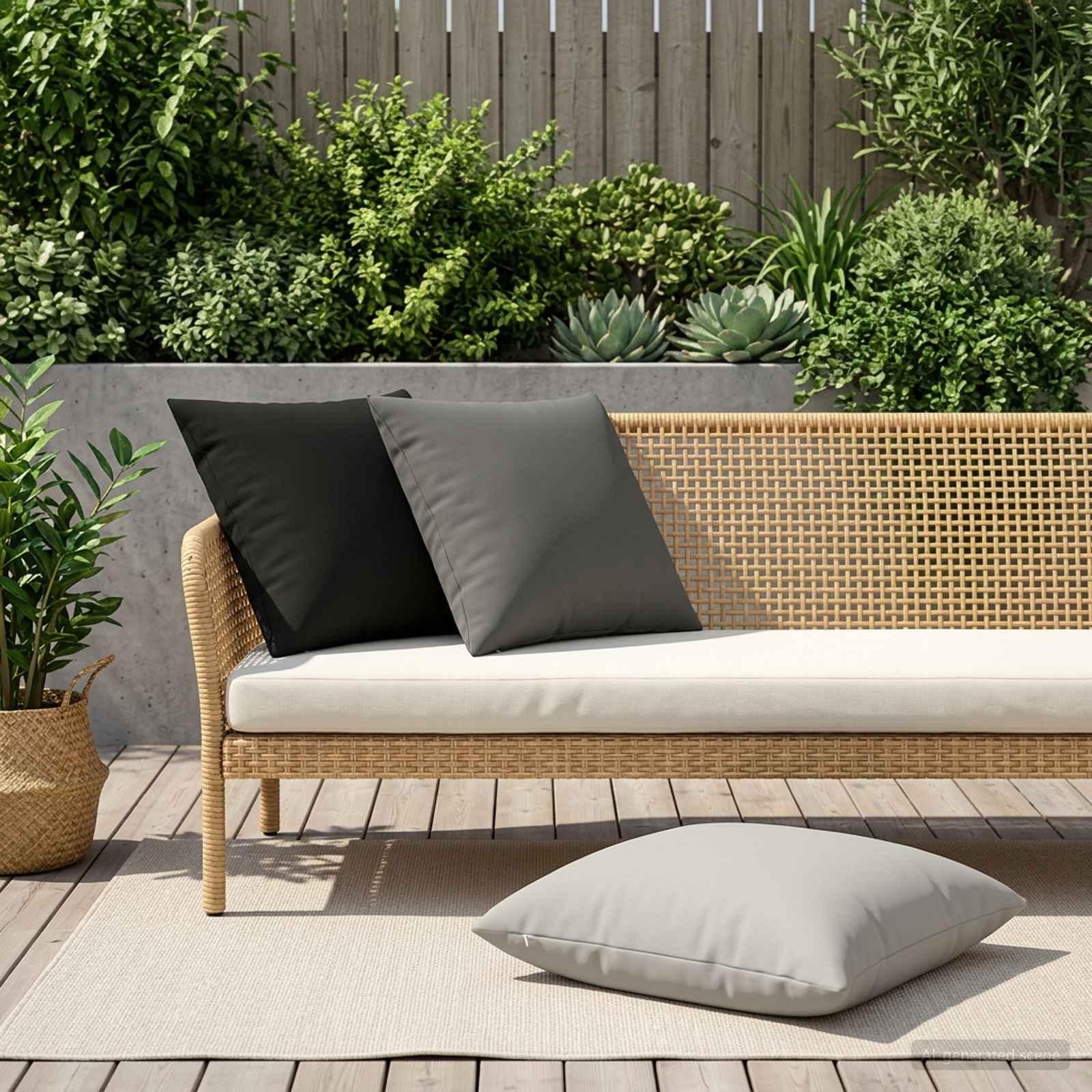 vidaXL Pude 2 stk. HEERLEN Grå 55 x 55 cm Polyester