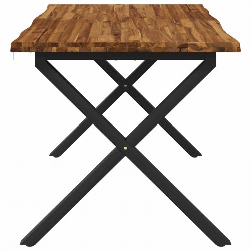 Spisebord med live edge i massivt akacietræ - 140 x 80 cm