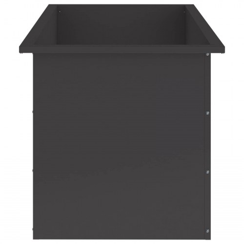 Plantekasse med LED - sort, 2 stk., 50 x 100 x 48 cm