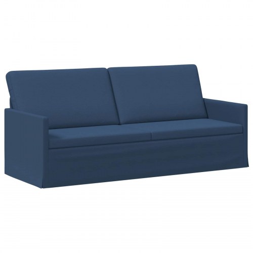 3-personers sofa i blå stof - 190 x 81 x 82 cm