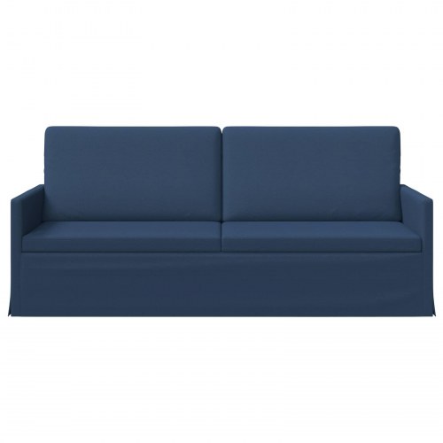 3-personers sofa i blå stof - 190 x 81 x 82 cm
