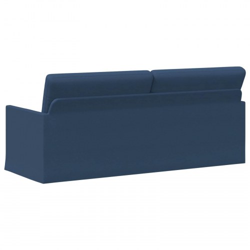 3-personers sofa i blå stof - 190 x 81 x 82 cm
