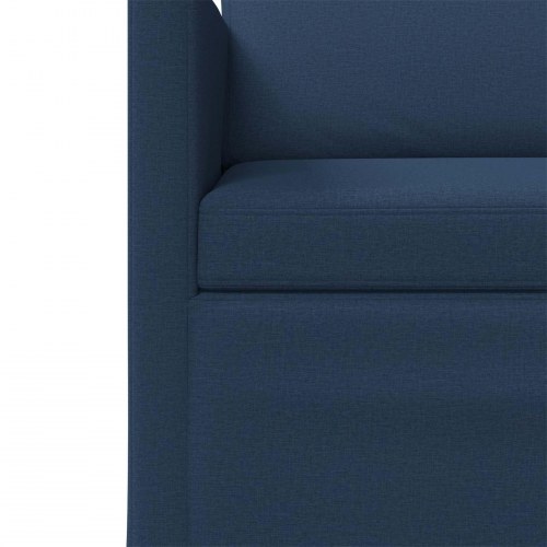 3-personers sofa i blå stof - 190 x 81 x 82 cm