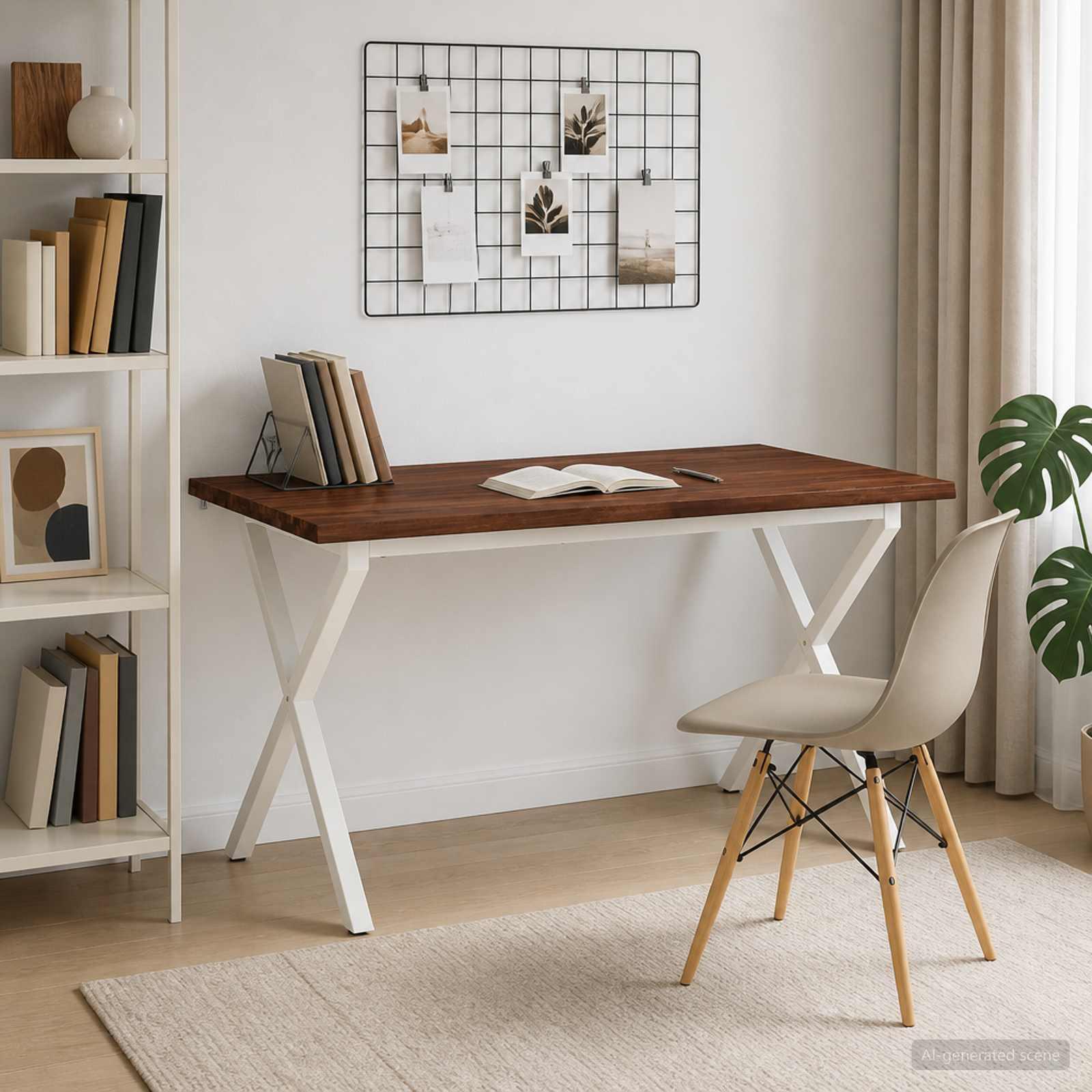 vidaXL Dining table med live edge 140 x 80 x 75 cm Massivt Akacietræ