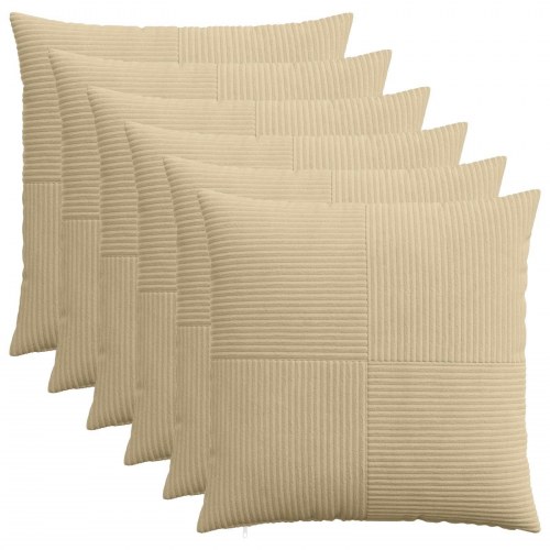Pudebetræk ALMELO 6 stk. grågrøn 80 x 80 cm