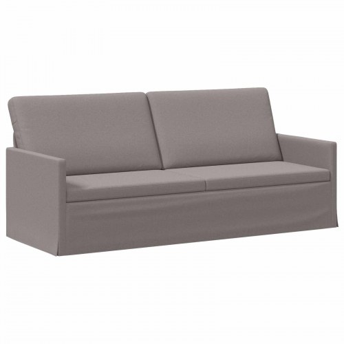 3-personers sofa i gråbrun stof - 190 x 81 x 82 cm
