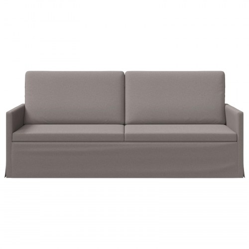 3-personers sofa i gråbrun stof - 190 x 81 x 82 cm