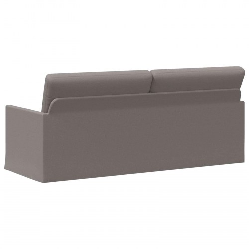 3-personers sofa i gråbrun stof - 190 x 81 x 82 cm