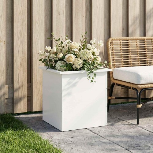Plantekasse med LED - hvid 50 x 50 x 48 cm