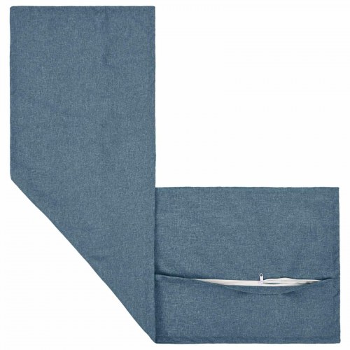 Pudebetræk HOUTEN jeansblå 40 x 145 cm - faux linned