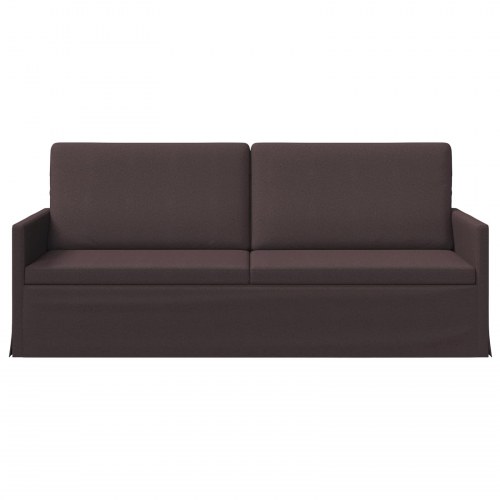 3-personers sofa mørk brun 190 x 81 x 82 cm