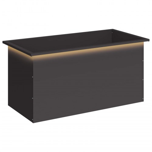 Plantekasse med LED - sort 50 x 100 x 48 cm