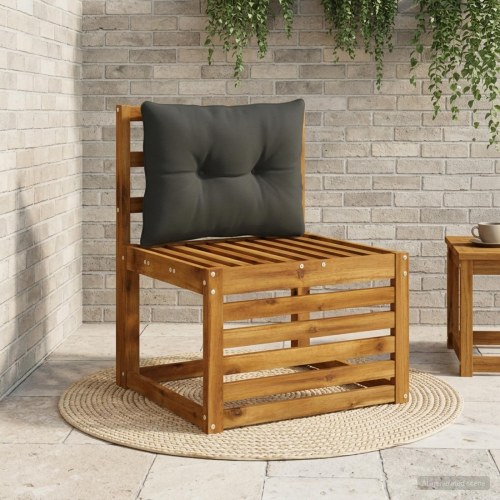 Rygpude PUTTEN sort 50 x 40 x 10 cm