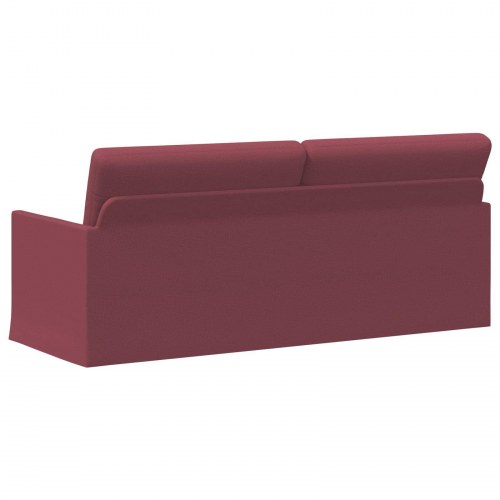 3-personers sofa i stof - vinrød, 190 x 81 x 82 cm