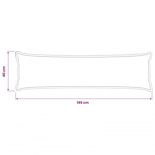 Pudebetræk HOUTEN lyserød 40 x 145 cm - faux linned
