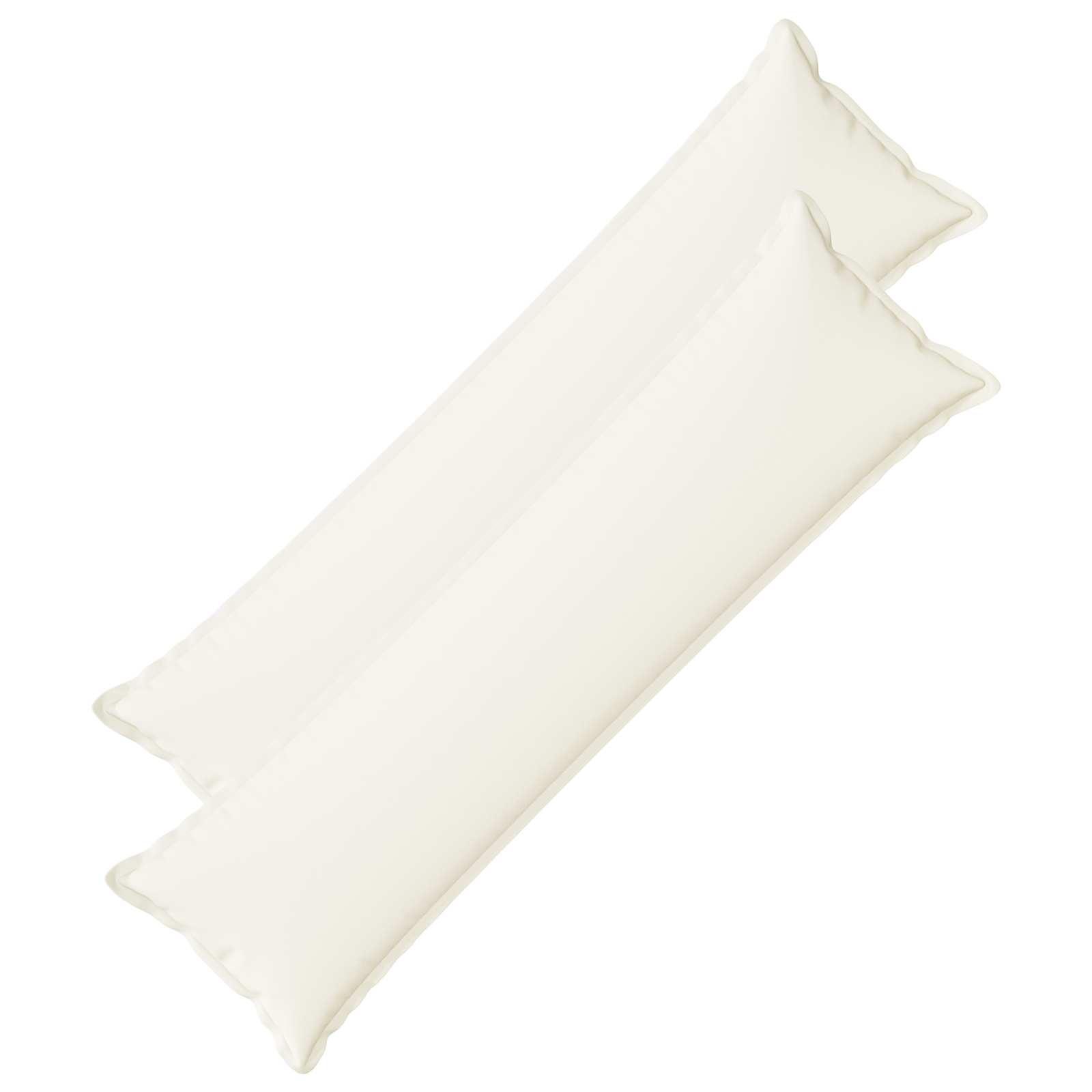 Pudebetræk HOUTEN 2 stk. - hvid faux linned 40 x 145 cm