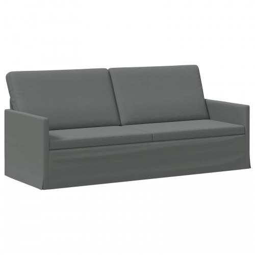 3-personers sofa i mørkegrå stof - 190 x 81 x 82 cm