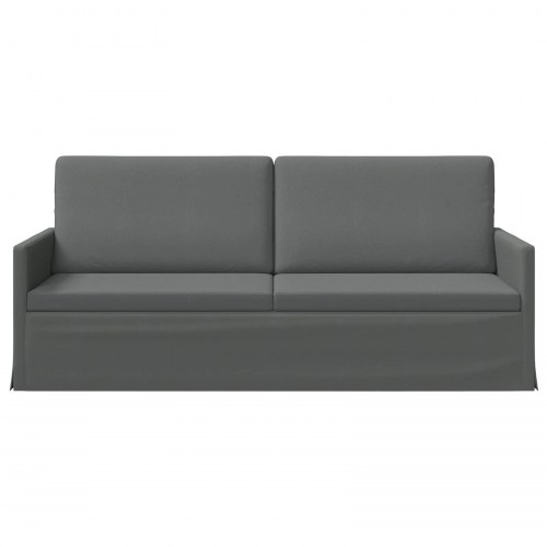 3-personers sofa i mørkegrå stof - 190 x 81 x 82 cm