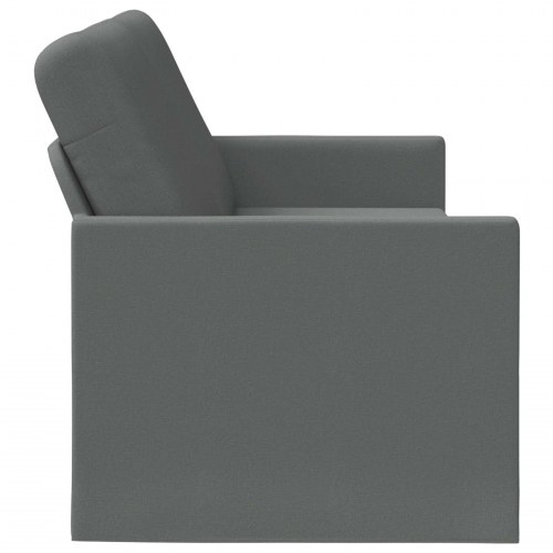3-personers sofa i mørkegrå stof - 190 x 81 x 82 cm