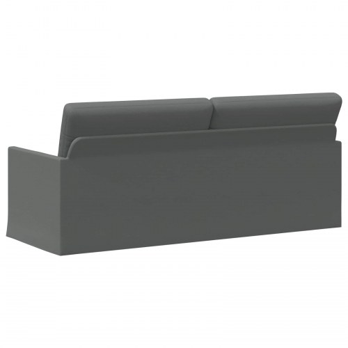 3-personers sofa i mørkegrå stof - 190 x 81 x 82 cm