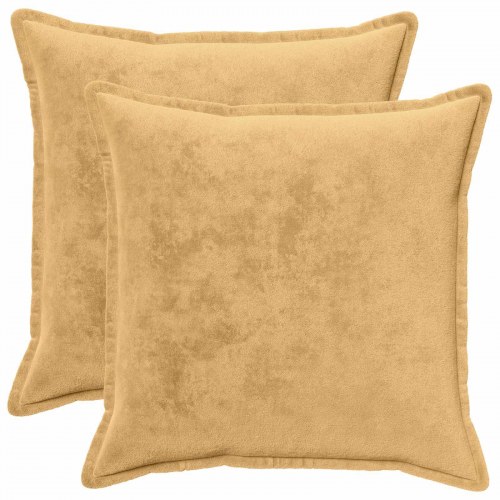 Pudebetræk HOUTEN gråbrun 80 x 80 cm flannel - 2 stk.