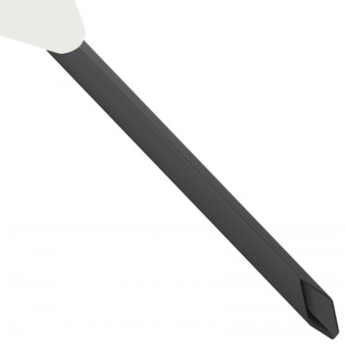 Havepæle med bladdesign - 3 stk., hvid