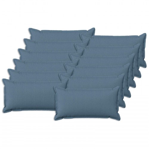 Pudebetræk HOUTEN 12 stk. jeans blå 40 x 80 cm faux linned