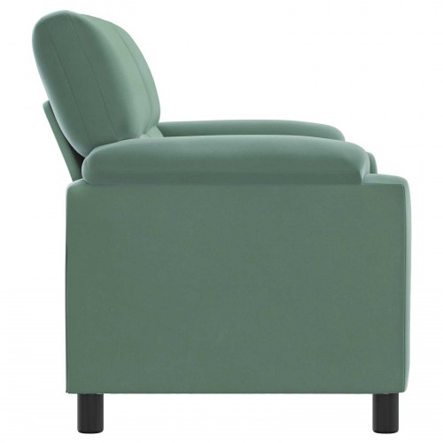 2-personers sofa i fløjl - havgrøn 174 x 85 x 93 cm