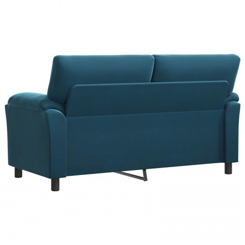 2-personers fløjlsofa - blå 174 x 85 x 93 cm