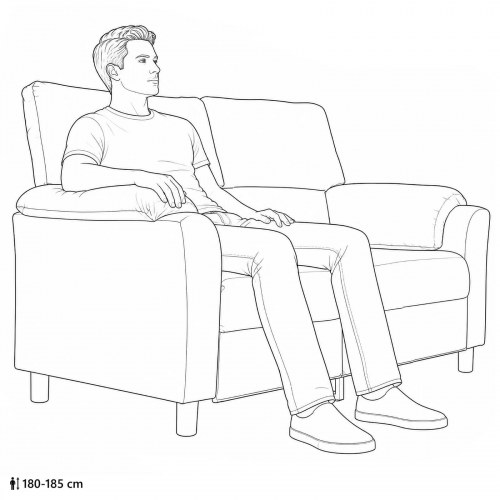 2-personers fløjlsofa - blå 174 x 85 x 93 cm