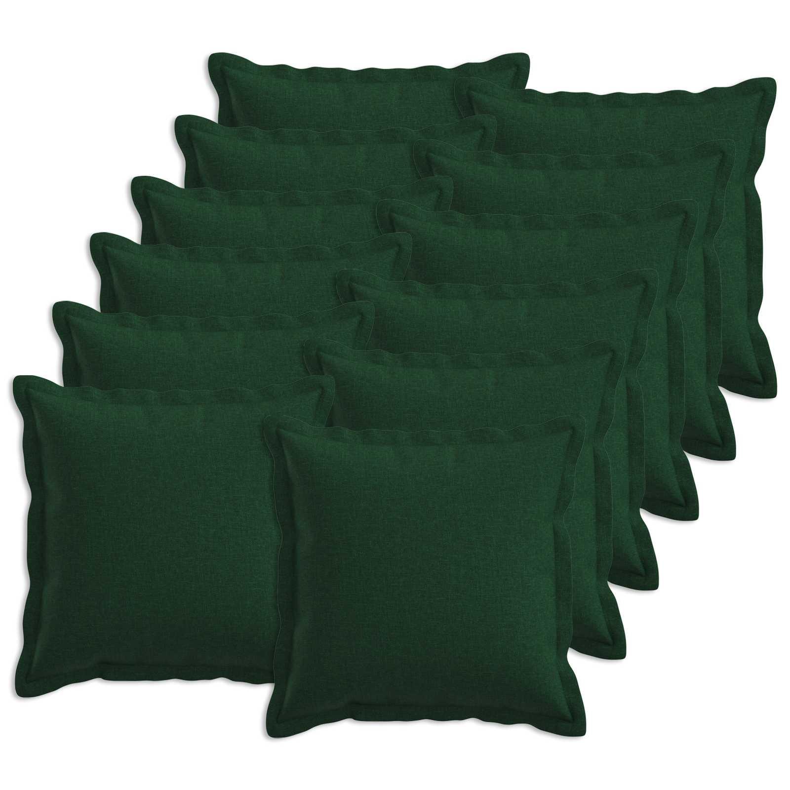 Pudebetræk HOUTEN 12 stk. 45 x 45 cm - mørkegrøn
