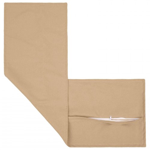 Pudebetræk HOUTEN cremefarvet 40 x 145 cm - faux linned