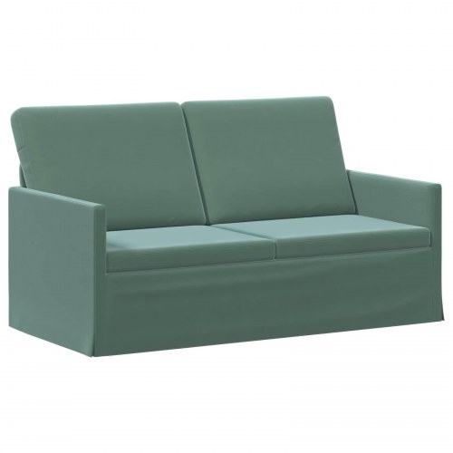 2-personers sofa havgrøn 150 x 81 x 82 cm velour