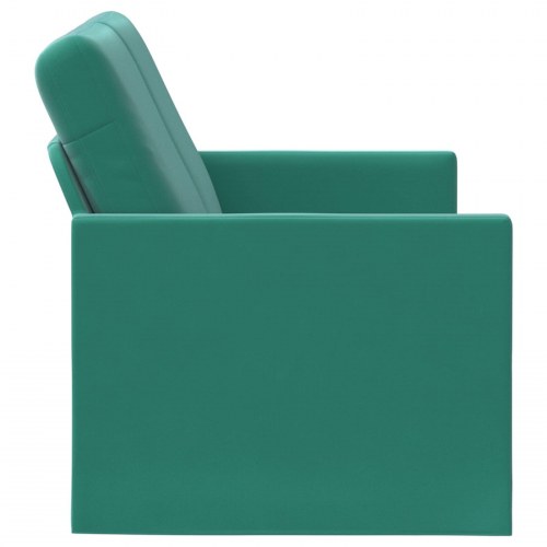 2-personers sofa i turkis velour - 150 x 81 x 82 cm