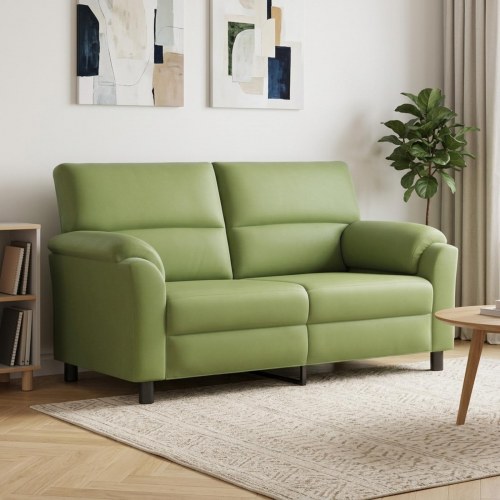 2-personers sofa i fløjl - lys grøn 174 x 85 x 93 cm