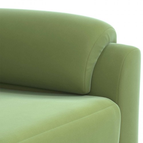 2-personers sofa i fløjl - lys grøn 174 x 85 x 93 cm
