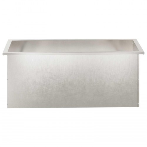 Plantekasse med LED - sølv 40 x 100 x 40 cm