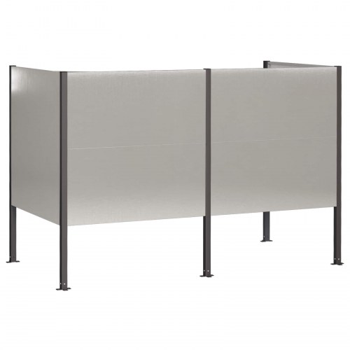 Affaldsbeholderskjuler i rustfrit stål - 167 x 85 x 113 cm