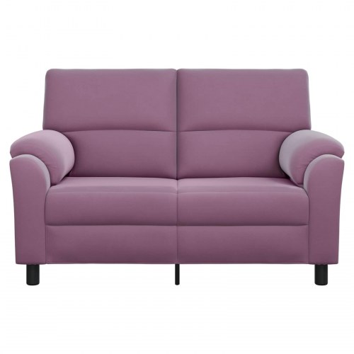 2-personers sofa i lilla fløjl - 154 x 85 x 93 cm