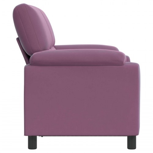 2-personers sofa i lilla fløjl - 154 x 85 x 93 cm