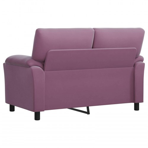 2-personers sofa i lilla fløjl - 154 x 85 x 93 cm