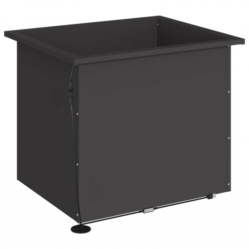 Plantekasse med LED - 2 stk., sort, 50 x 60 x 48 cm