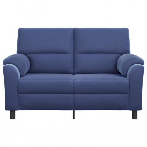 2-personers sofa i fløjl - Politi blå, 154 x 85 x 93 cm