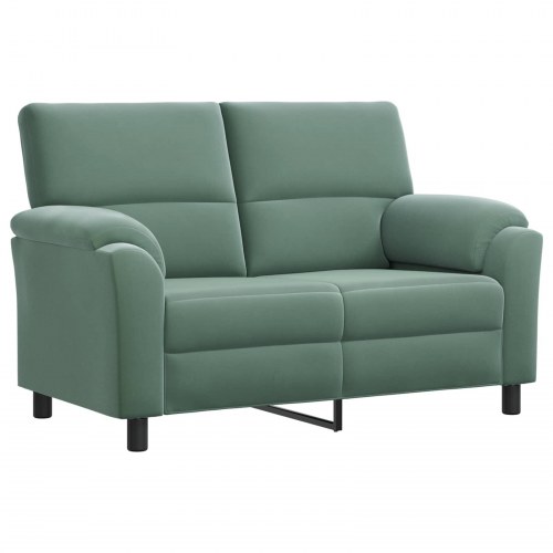 2-personers sofa i fløjl - havgrøn, 154 x 85 x 93 cm