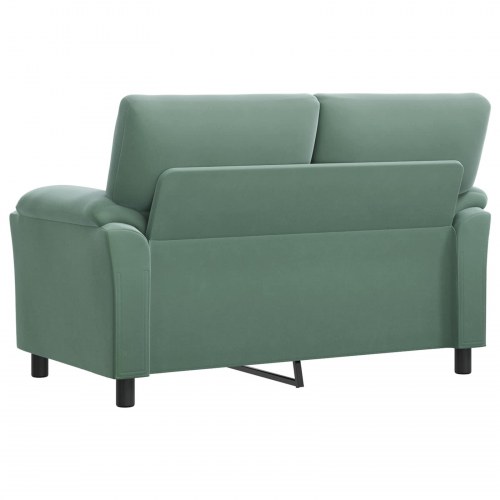 2-personers sofa i fløjl - havgrøn, 154 x 85 x 93 cm